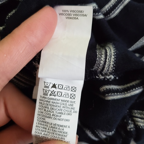 Lucky Brand Navy Wrap Front Shirt - Picture 7 of 7